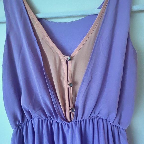Everly High-Low Dress Lilac - Picture 2 of 5